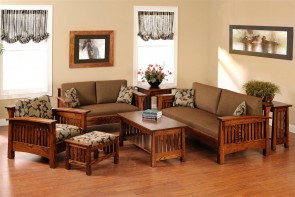 Sofa gỗ - Xu hướng nội thất phòng khách mới của năm 2016