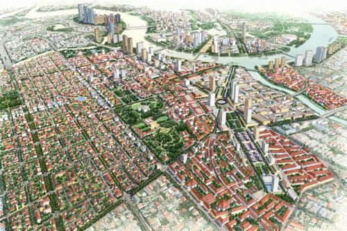 Tầm nhìn thiết kế đô thị và Thể chế hóa quy hoạch Khu trung tâm hiện hữu mở rộng TPHCM 