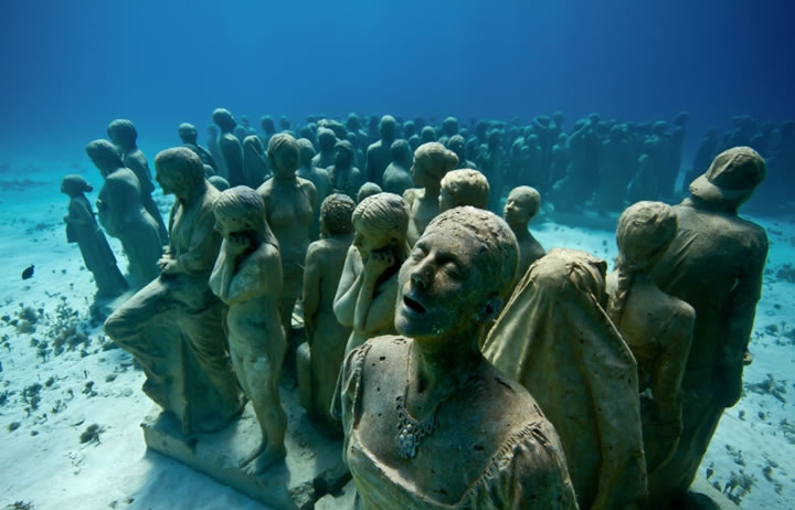 Bảo tàng dưới nước Cancun với những tác phẩm của Jason DeCaires Taylor